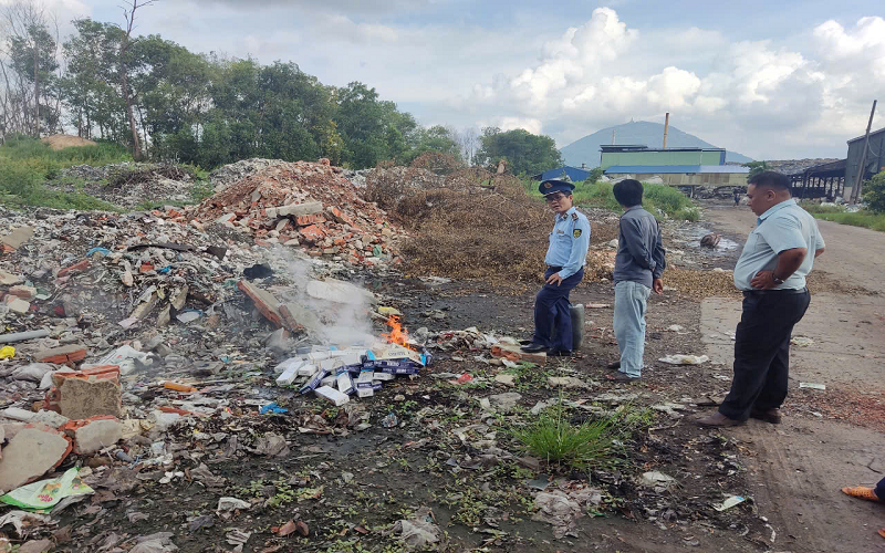 Tây Ninh: Xử phạt 01 cá nhân 40 triệu đồng vì buôn bán hàng cấm là thuốc lá điếu nhập lậu