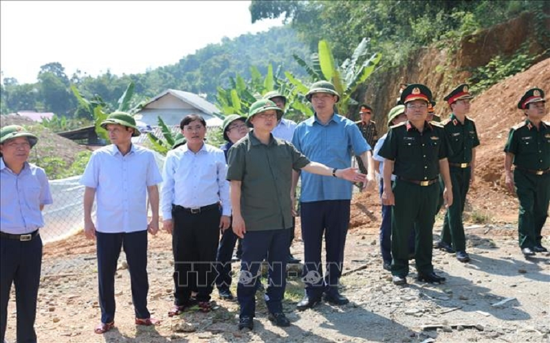 Phó thủ tướng Trần Hồng Hà kiểm tra công tác khắc phục hậu quả mưa lũ, sạt lở đất tại Thanh Hóa