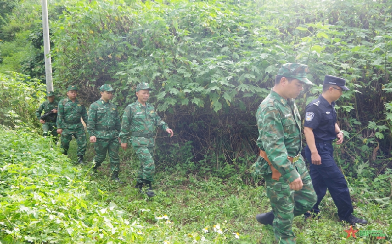 Bộ đội Biên phòng tỉnh Lai Châu phối hợp tuần tra liên hợp chấp pháp trên biên giới