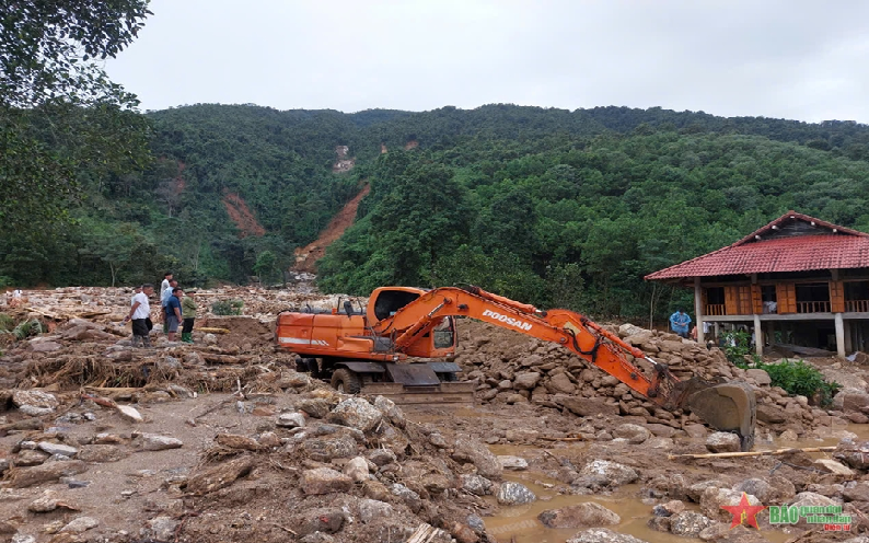 Tìm thấy thi thể nạn nhân bị lũ cuốn trôi tại xã Việt Vinh, huyện Bắc Quang (Hà Giang)