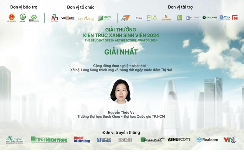 Công bố Giải thưởng “Kiến trúc xanh sinh viên 2024”