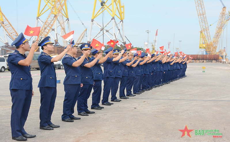 Tàu Cảnh sát biển Indonesia thăm, giao lưu tại Bà Rịa-Vũng Tàu