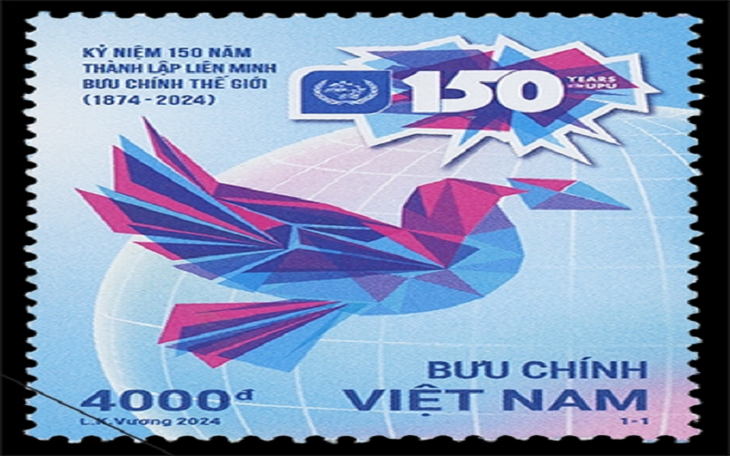 Phát hành bộ tem “Kỷ niệm 150 năm thành lập Liên minh Bưu chính thế giới”