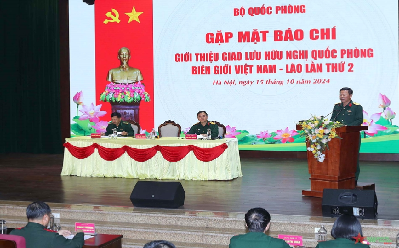 Gặp mặt báo chí giới thiệu Giao lưu hữu nghị quốc phòng biên giới Việt Nam-Lào lần thứ 2