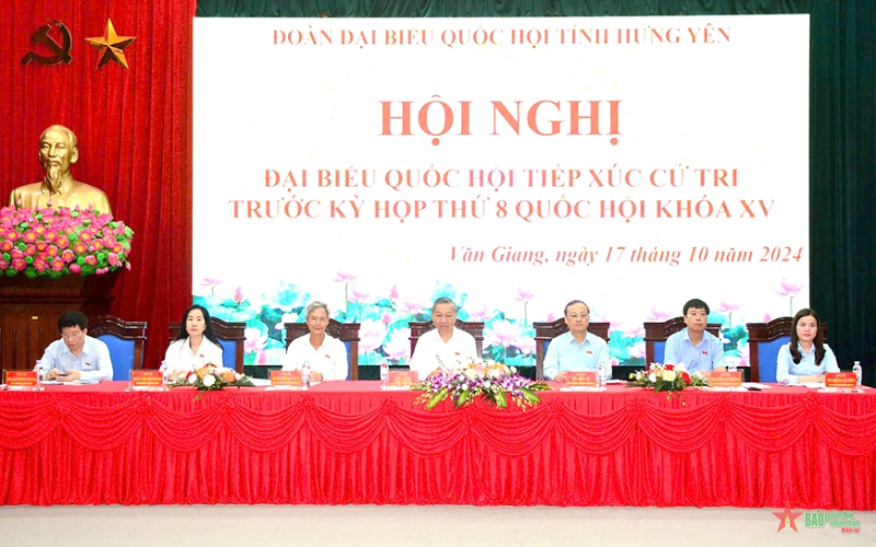 Tổng Bí thư, Chủ tịch nước Tô Lâm tiếp xúc cử tri Hưng Yên trước kỳ họp thứ tám, Quốc hội khóa XV