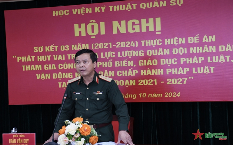 Học viện Kỹ thuật Quân sự sơ kết 3 năm thực hiện Đề án 1371