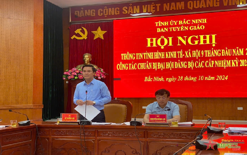 Tỉnh ủy Bắc Ninh: Thông tin phát triển kinh tế-xã hội 9 tháng năm 2024