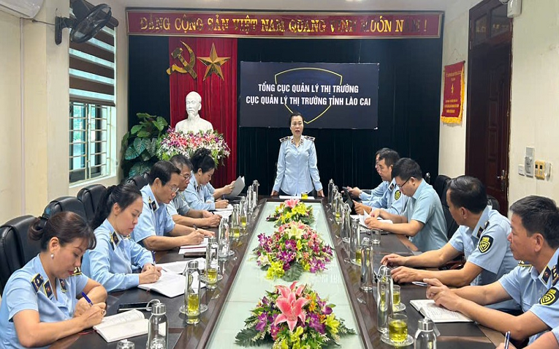 Đoàn kiểm tra Bộ Công Thương kiểm tra tình hình thi hành pháp luật tại Cục QLTT tỉnh Lào Cai