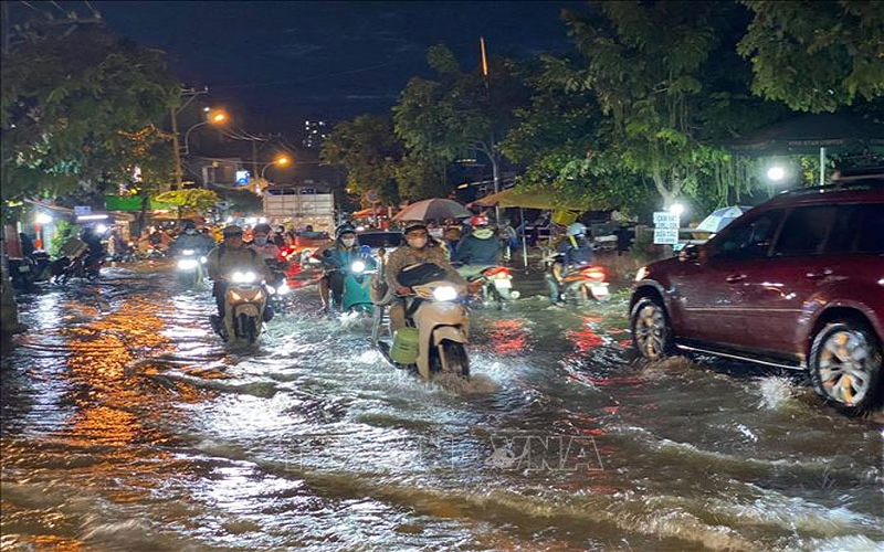 Vùng ven biển Đông Nam Bộ xuất hiện đợt triều cường mới