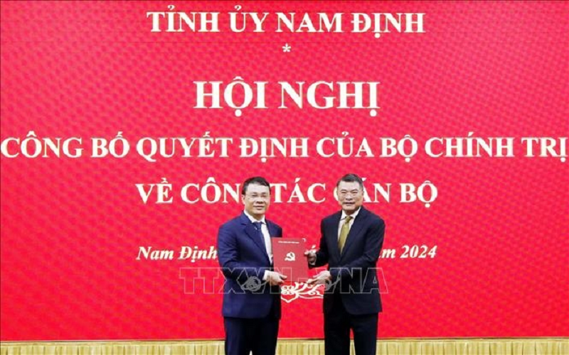 Phó chánh Văn phòng Trung ương Đảng Đặng Khánh Toàn giữ chức Bí thư Tỉnh ủy Nam Định