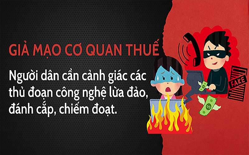 Cảnh báo người dân về thủ đoạn mạo danh nhân viên thuế, kê khai thuế điện tử