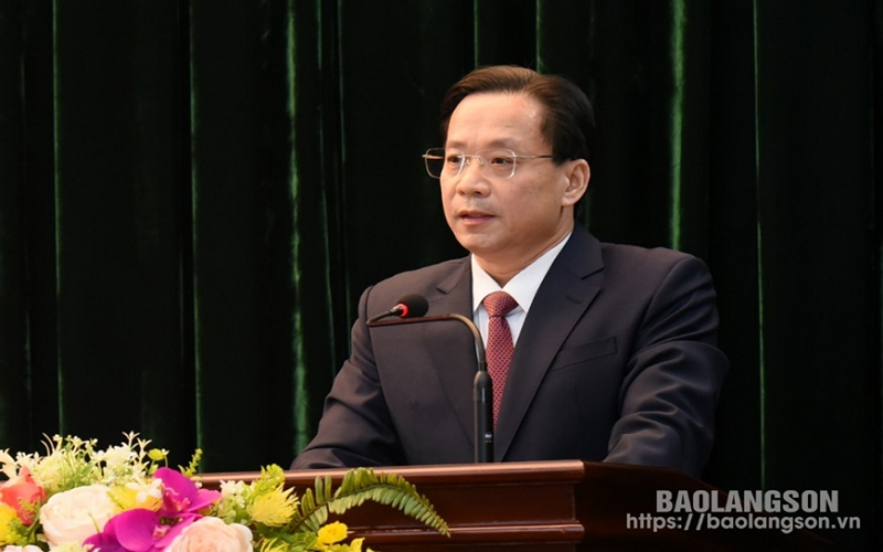 Đồng chí Hoàng Văn Nghiệm được bầu giữ chức Bí thư Tỉnh ủy Lạng Sơn