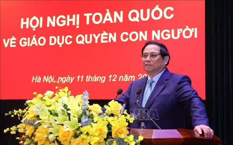 Thủ tướng Phạm Minh Chính dự Hội nghị toàn quốc về giáo dục quyền con người