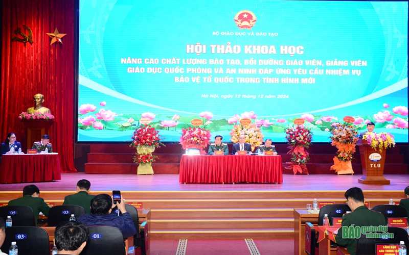 Nâng cao chất lượng đào tạo, bồi dưỡng giáo viên, giảng viên giáo dục quốc phòng và an ninh