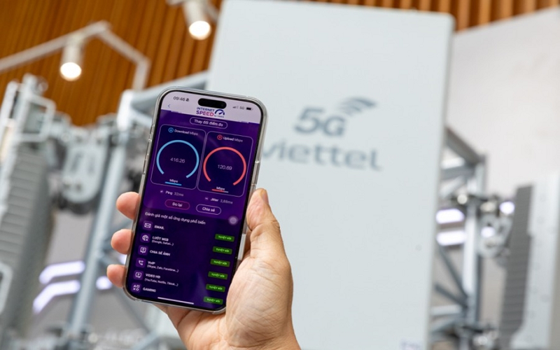 Tốc độ internet Việt Nam tăng 30% sau khi Viettel triển khai 5G