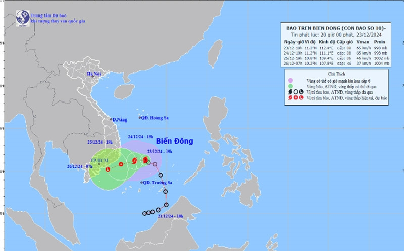 Chuẩn bị ứng phó bão số 10