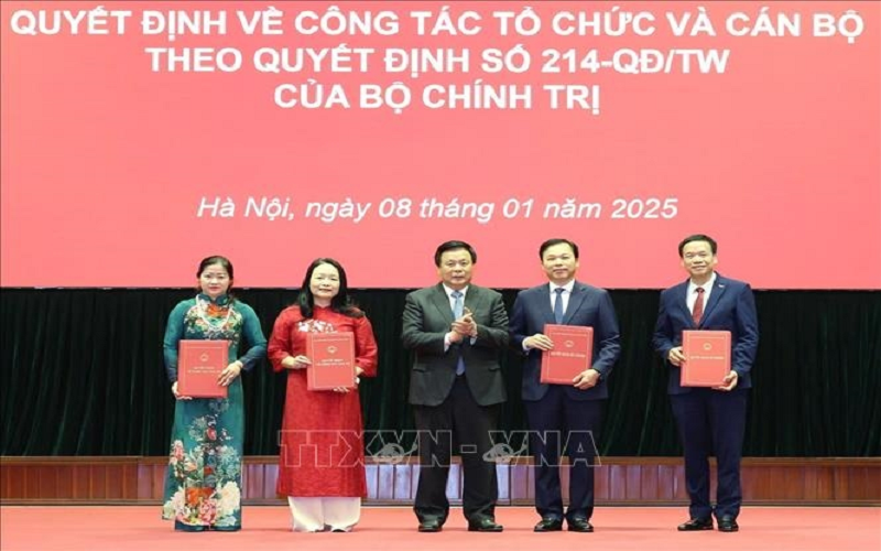 Học viện Chính trị quốc gia Hồ Chí Minh công bố các quyết định tổ chức cán bộ