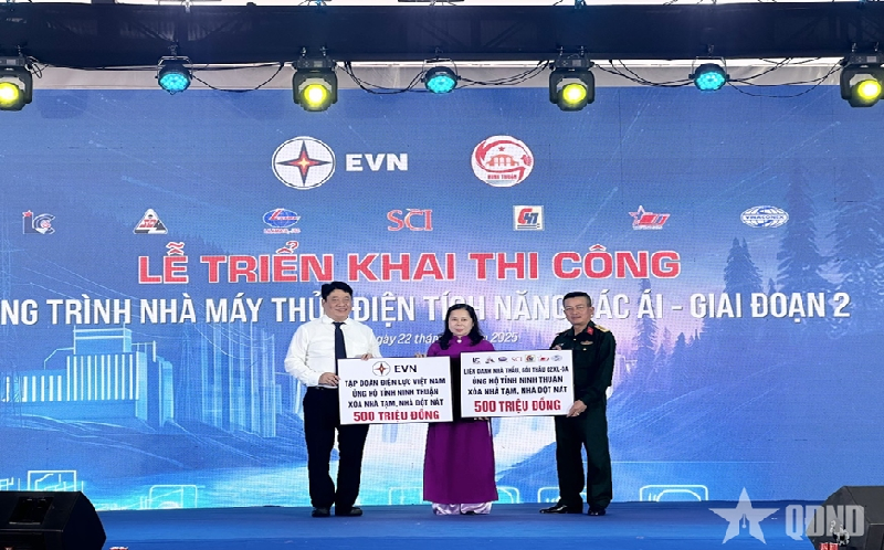 Triển khai thi công xây dựng Dự án nhà máy thủy điện tích năng Bác Ái - giai đoạn 2