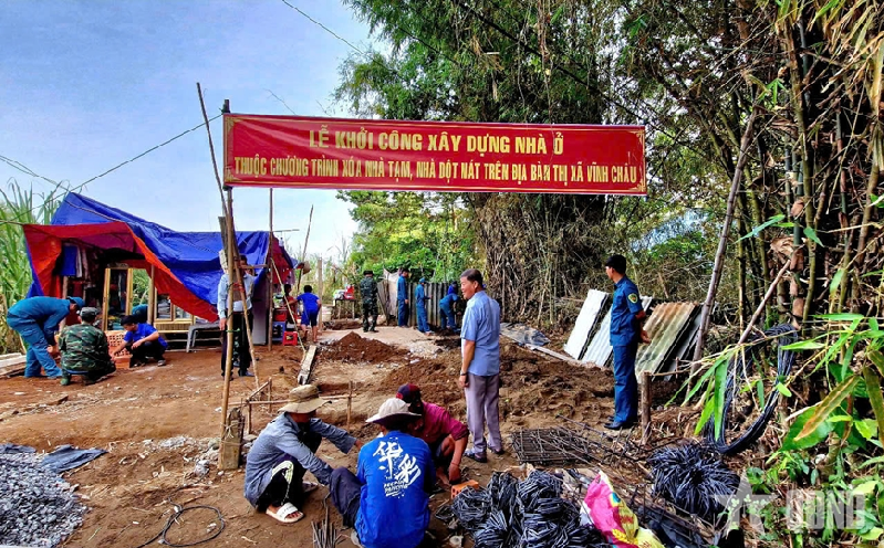 Sóc Trăng: Chung tay xóa nhà tạm, nhà dột nát tại Vĩnh Châu