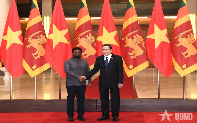 Chủ tịch Quốc hội Trần Thanh Mẫn hội kiến Tổng thống Sri Lanka