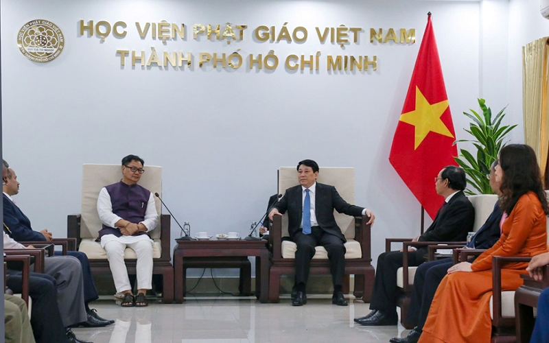 Chủ tịch nước Lương Cường tiếp Bộ trưởng các vấn đề Nghị viện và Dân tộc thiểu số Ấn Độ