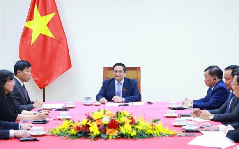 Thủ tướng Phạm Minh Chính điện đàm với Thủ tướng Australia