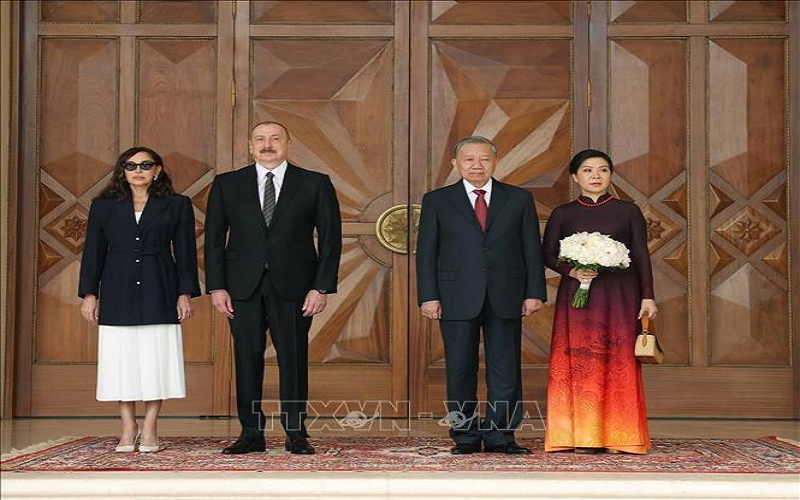 Lễ đón Tổng Bí thư Tô Lâm và phu nhân thăm cấp Nhà nước Azerbaijan