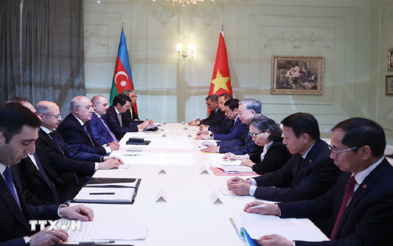 Tổng Bí thư Tô Lâm hội kiến Thủ tướng Azerbaijan Ali Asadov
