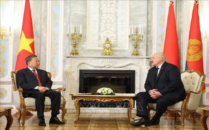 Tổng Bí thư Tô Lâm hội đàm với Tổng thống Belarus Aleksandr Lukashenko