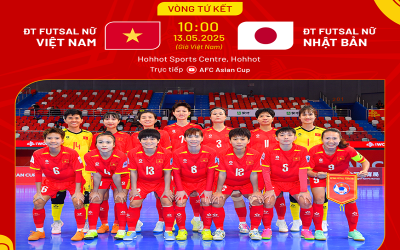 Đội tuyển futsal nữ Việt Nam quyết đánh bại Nhật Bản