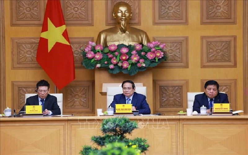 Thủ tướng Phạm Minh Chính làm việc với cộng đồng doanh nghiệp Hoa Kỳ tại Việt Nam