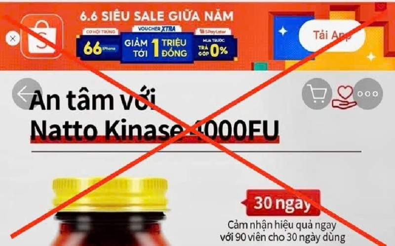 Yêu cầu sàn thương mại điện tử Shopee, Lazada ngưng bán các thực phẩm chức năng không có công bố sản phẩm