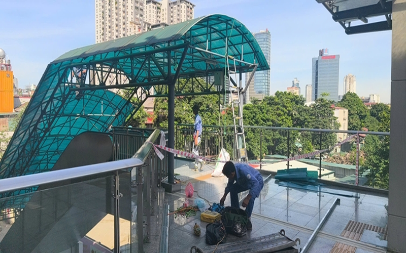Hanoi Metro khắc phục những hạng mục hư hỏng tại ga Cát Linh - Hà Đông