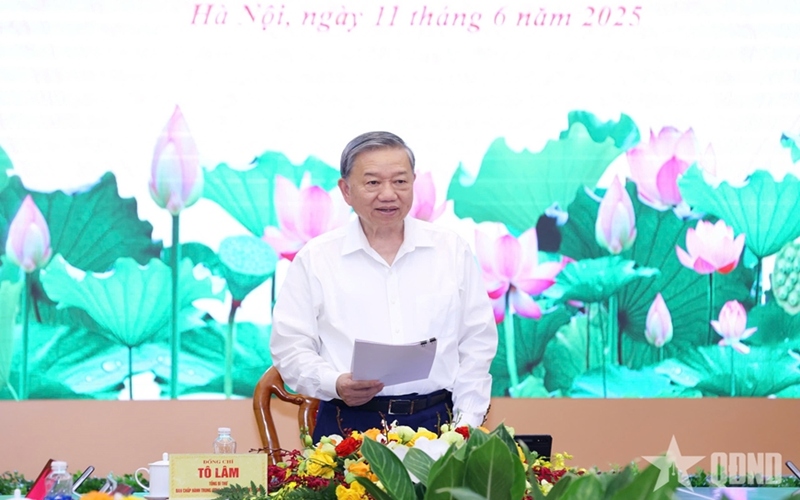 Tổng Bí thư Tô Lâm làm việc với Ban Tuyên giáo và Dân vận Trung ương