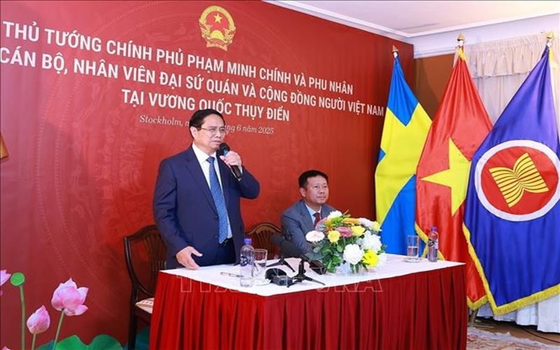 Thủ tướng Phạm Minh Chính: Bà con làm việc, đóng góp tại Thụy Điển cũng như làm việc, đóng góp tại Việt Nam