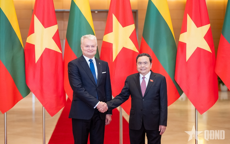 Chủ tịch Quốc hội Trần Thanh Mẫn hội kiến Tổng thống Litva