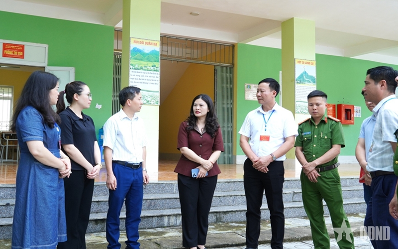 Phó chủ tịch UBND tỉnh Hà Giang kiểm tra công tác chuẩn bị Kỳ thi tốt nghiệp THPT năm 2025
