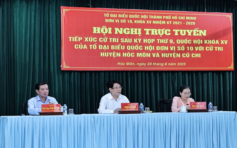 Chủ tịch nước Lương Cường tiếp xúc cử tri TP Hồ Chí Minh sau Kỳ họp thứ chín, Quốc hội khóa XV