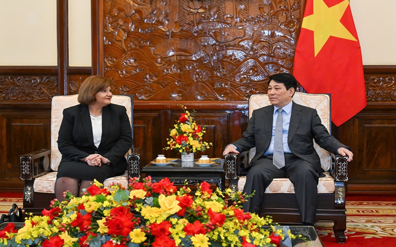 Chủ tịch nước Lương Cường tiếp Đại sứ Ai Cập đến chào từ biệt