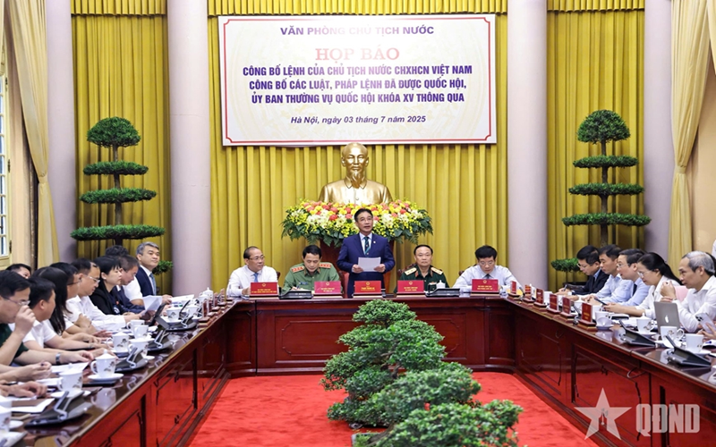 Công bố các luật, pháp lệnh đã được Quốc hội khóa XV thông qua