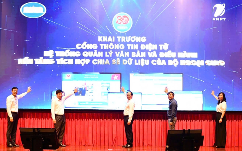 Bộ Ngoại giao khai trương 3 phần mềm chuyển đổi số trọng yếu