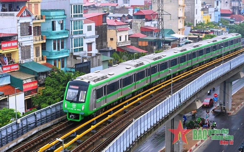 Hà Nội: Tăng giá vé tàu điện trên cao từ ngày 1-8
