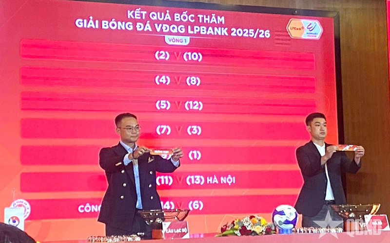 Nhiều điểm mới tại V-League 2025-2026