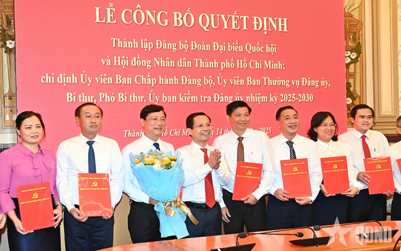 Thành lập Đảng bộ Đoàn Đại biểu Quốc hội và Hội đồng nhân dân TP Hồ Chí Minh