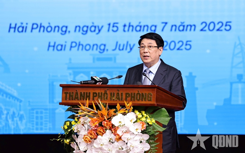 Chủ tịch nước Lương Cường dự Hội nghị Xúc tiến đầu tư Hải Phòng