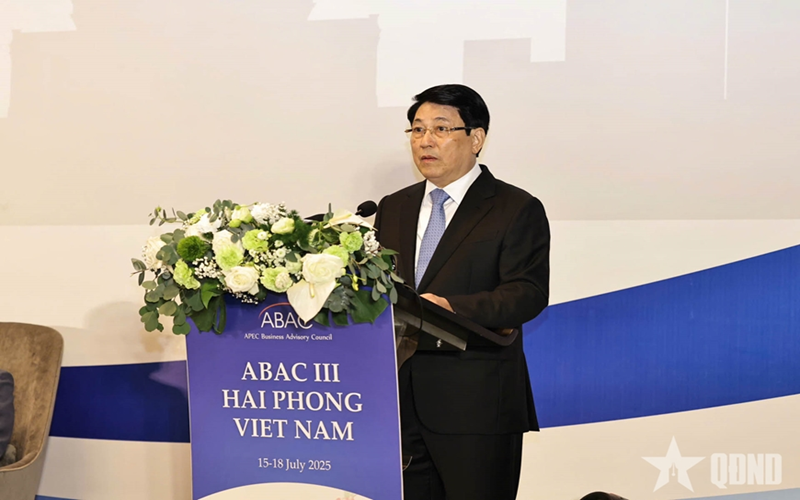 Chủ tịch nước Lương Cường dự và phát biểu tại Kỳ họp Hội đồng Tư vấn Kinh doanh APEC 2025