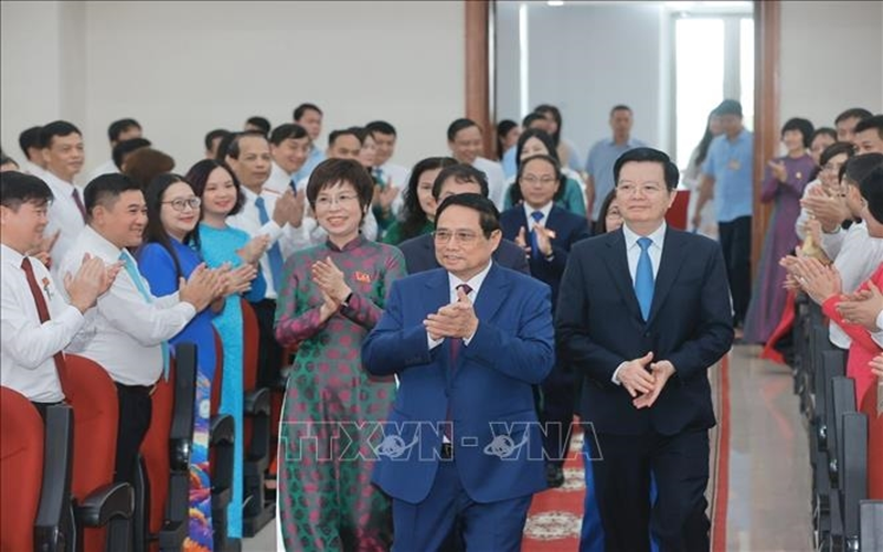 Thủ tướng Phạm Minh Chính dự Đại hội đại biểu Đảng bộ Thông tấn xã Việt Nam lần thứ 27