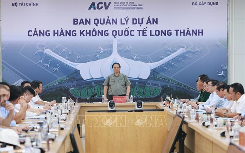 Thủ tướng Phạm Minh Chính: Sân bay Long Thành phải đón chuyến bay đầu tiên vào cuối năm 2025