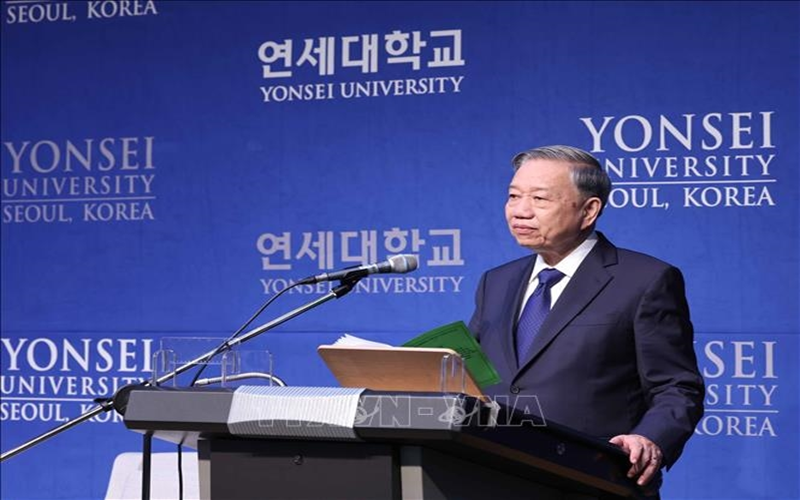 Tổng Bí thư Tô Lâm phát biểu chính sách tại Đại học Yonsei