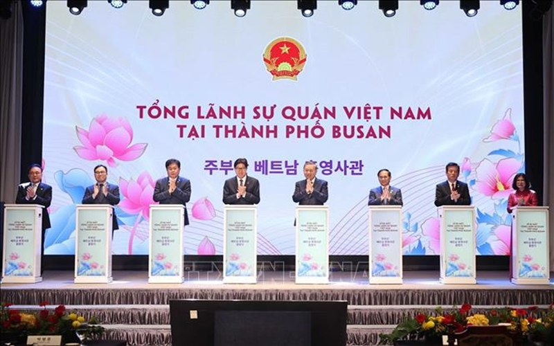 Tổng Bí thư Tô Lâm dự Lễ ra mắt Tổng Lãnh sự quán Việt Nam tại Busan, Hàn Quốc